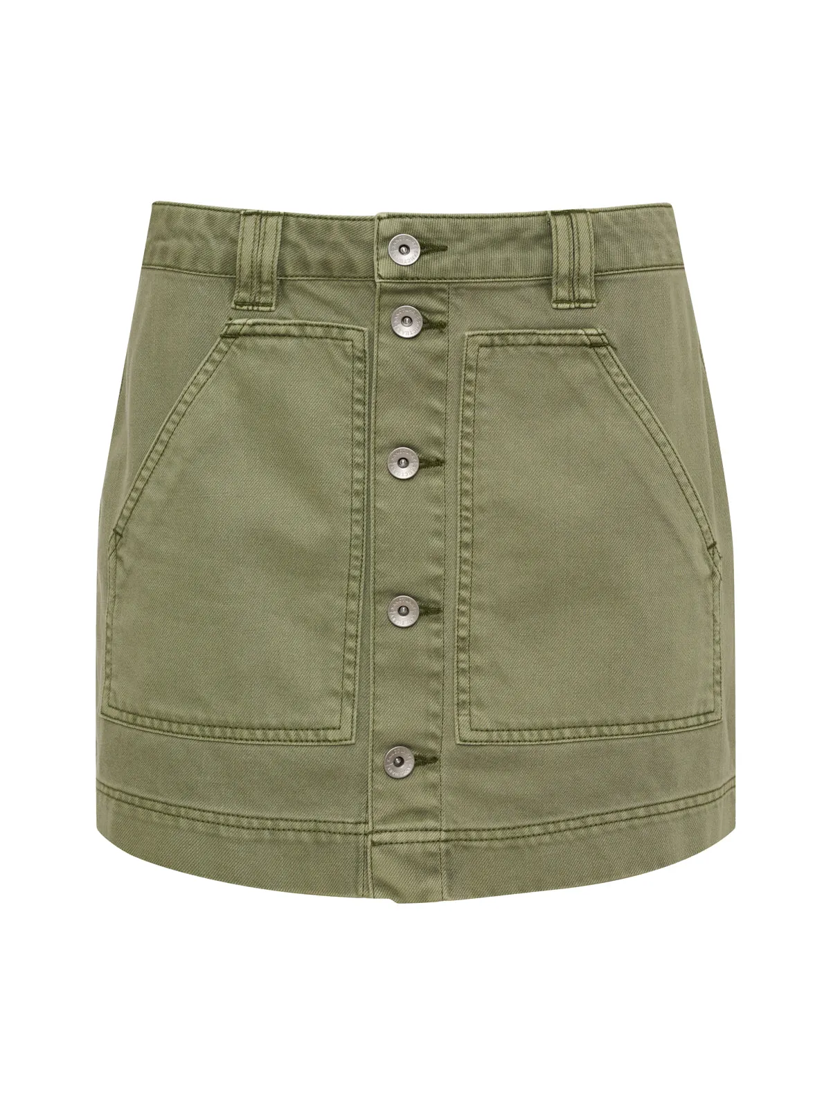All Buttoned Up Skirt Sage