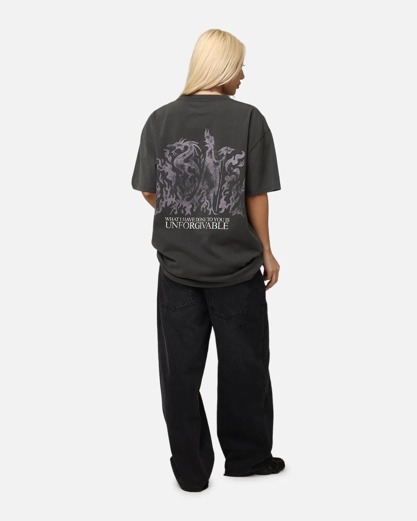 American Thrift Disney Maleficent Heavy T-Shirt Black Wash