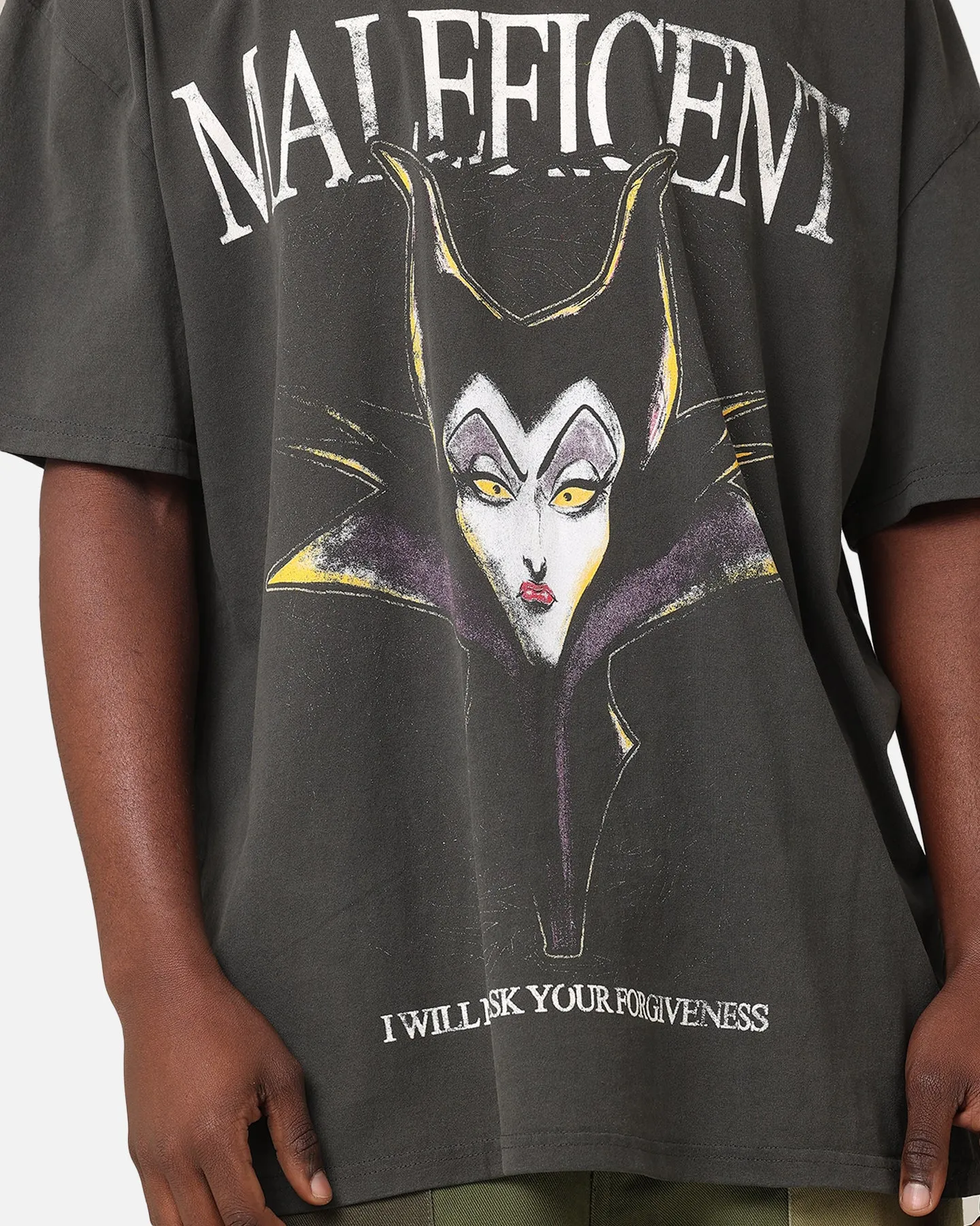 American Thrift Disney Maleficent Heavyweight T-Shirt Black Wash