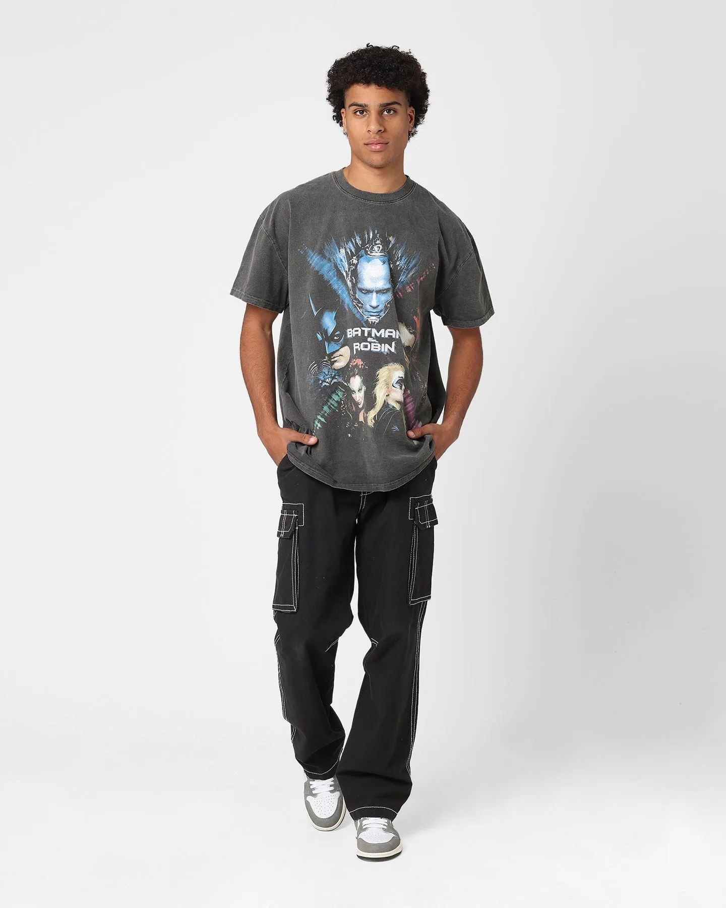 American Thrift X DC 1997 Batman & Robin Heavyweight Vintage T-Shirt Black Wash