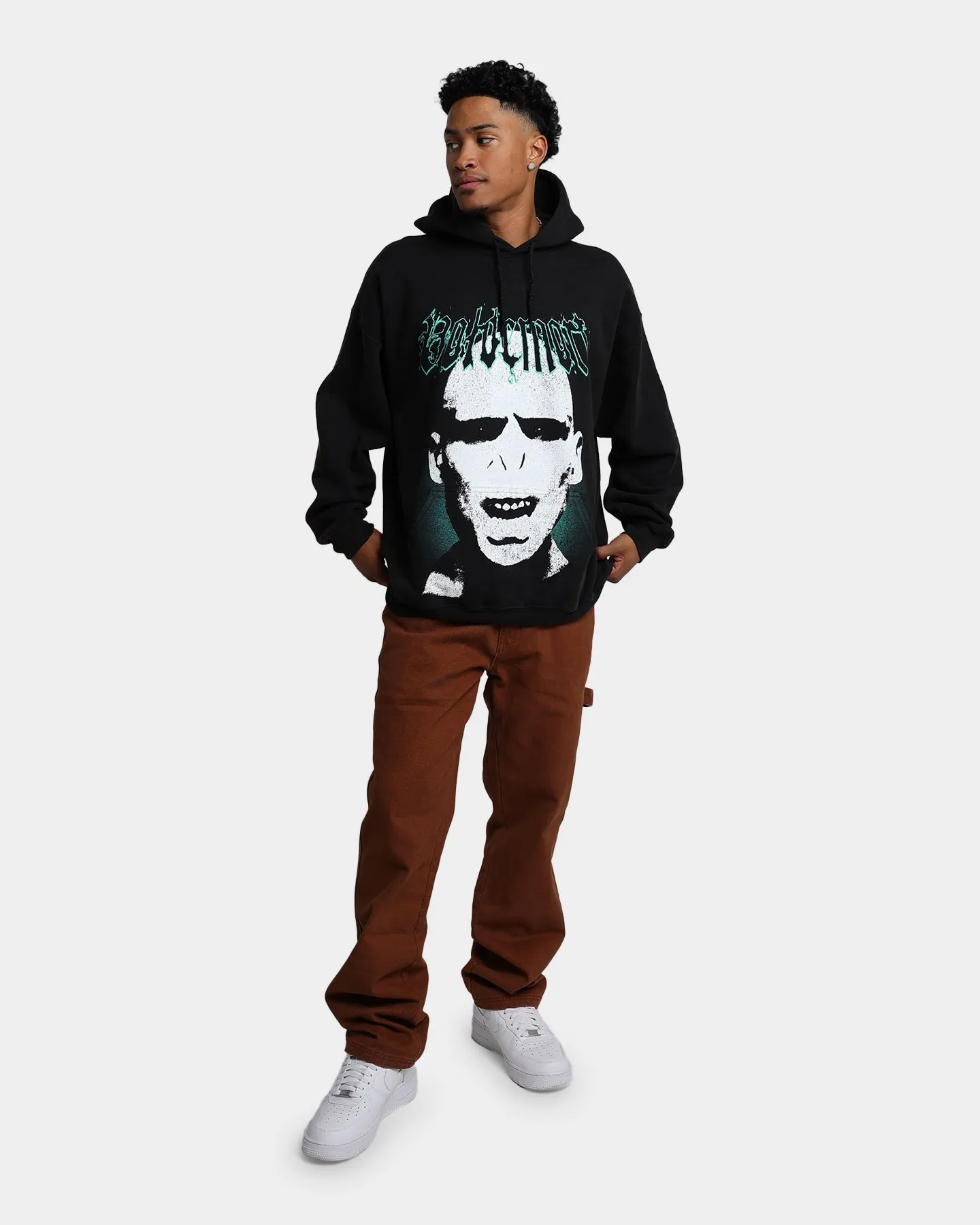 American Thrift X Harry Potter Lord Voldemort Vintage Hoodie Black Wash