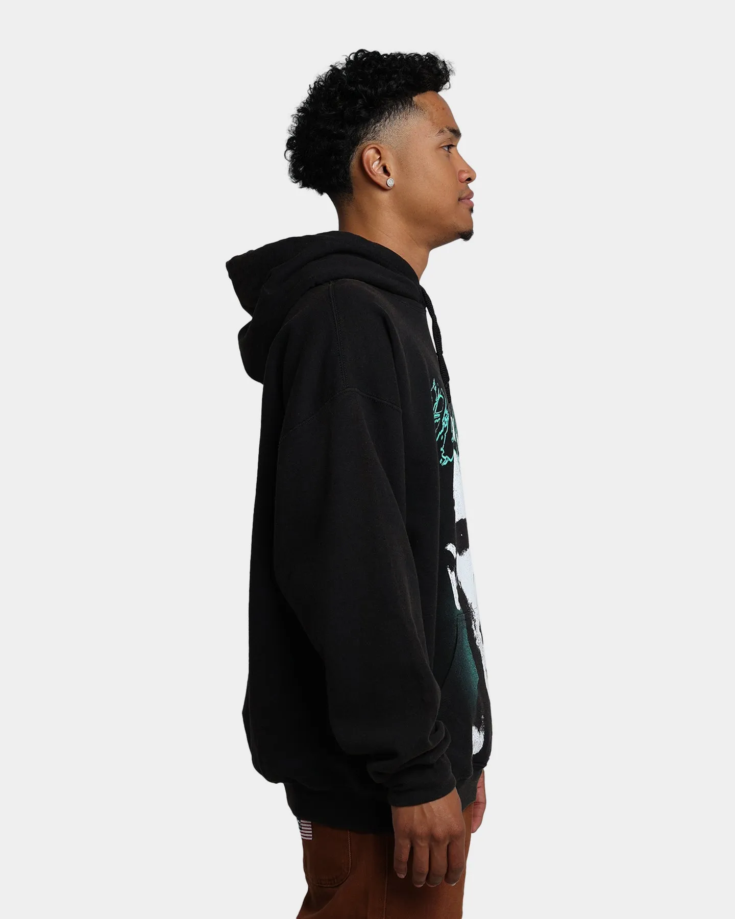 American Thrift X Harry Potter Lord Voldemort Vintage Hoodie Black Wash