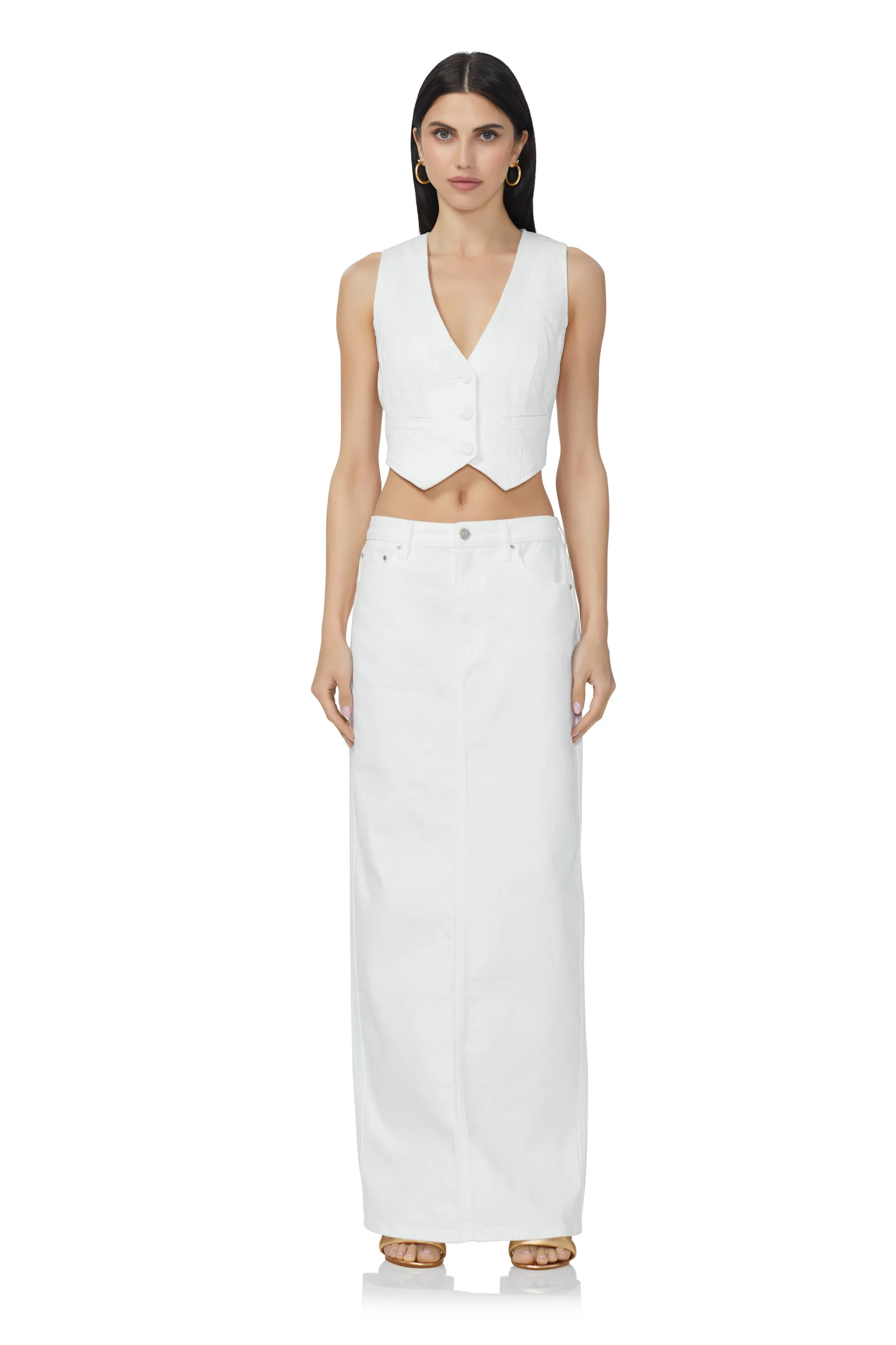 Amiri Maxi Skirt - White
