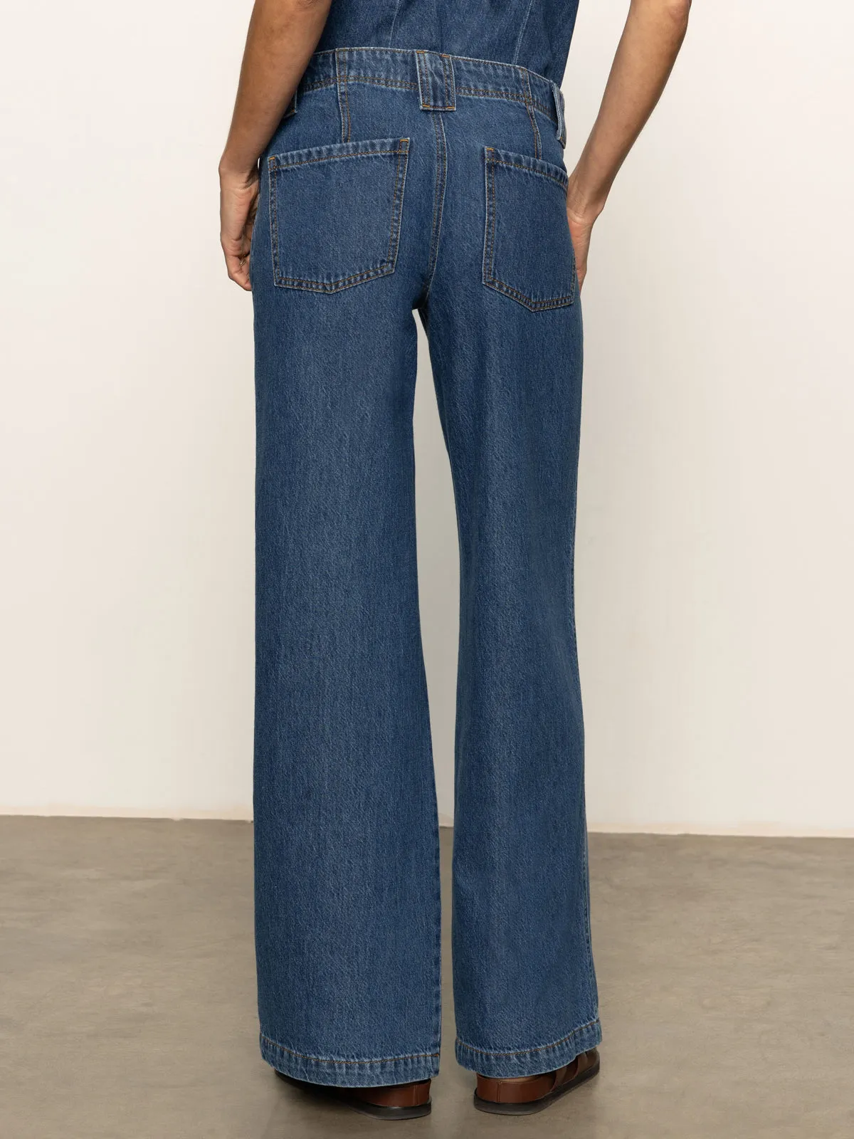 Arden Wide Leg Jeans Perfect Storm