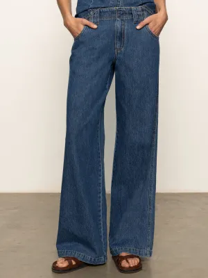 Arden Wide Leg Jeans Perfect Storm