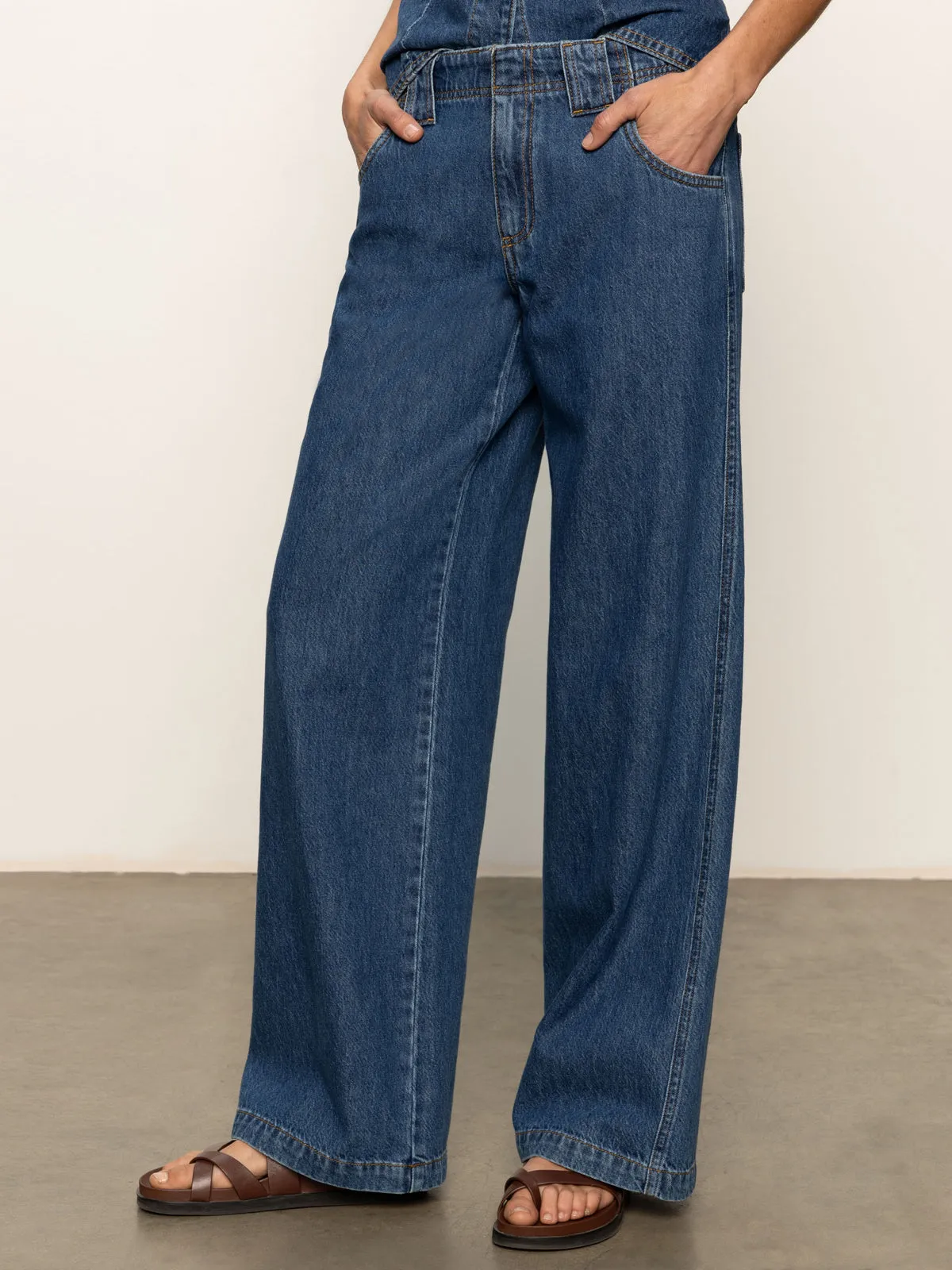 Arden Wide Leg Jeans Perfect Storm