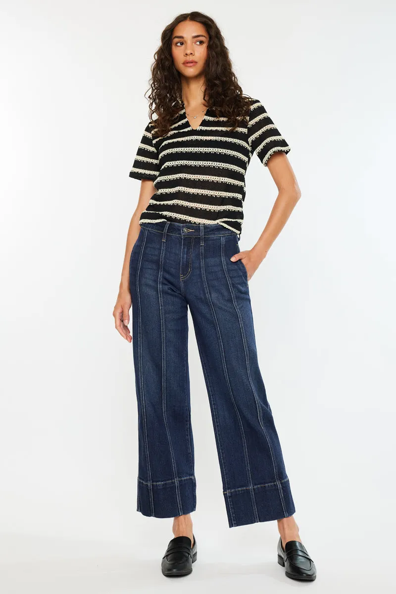 Ashley High Rise Wide Leg Jeans