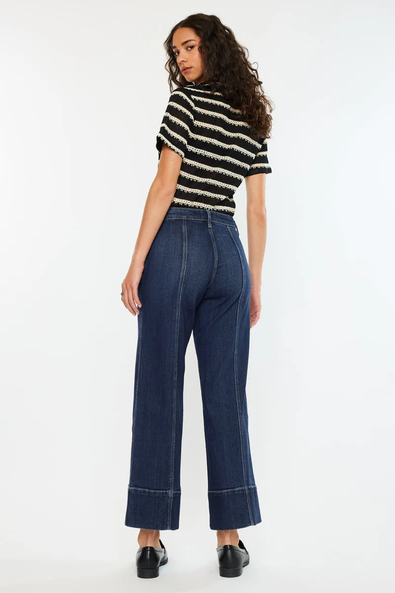 Ashley High Rise Wide Leg Jeans