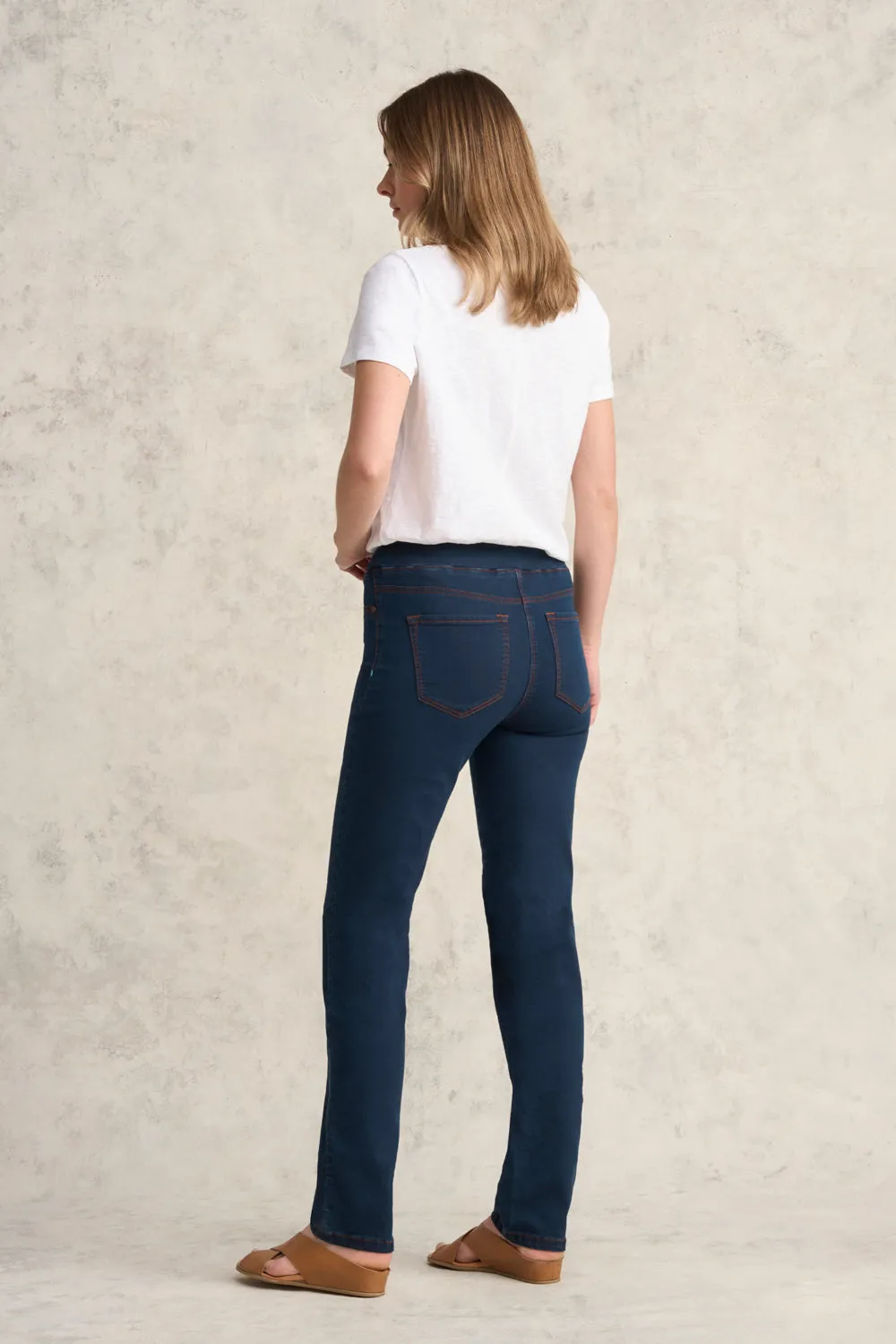 Bengajean® Good Earth Cotton® Straight Leg - Denim Blue