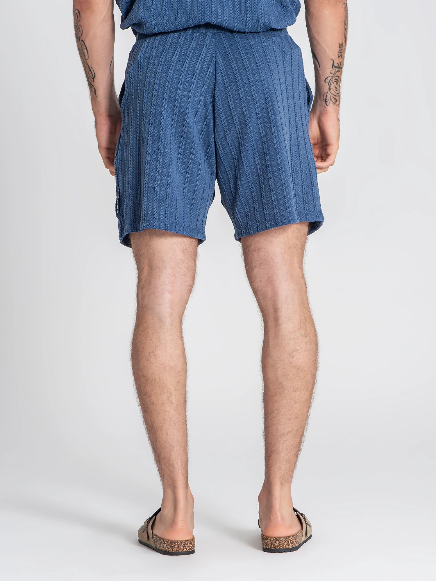 Blue Twist Shorts