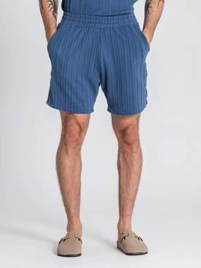 Blue Twist Shorts