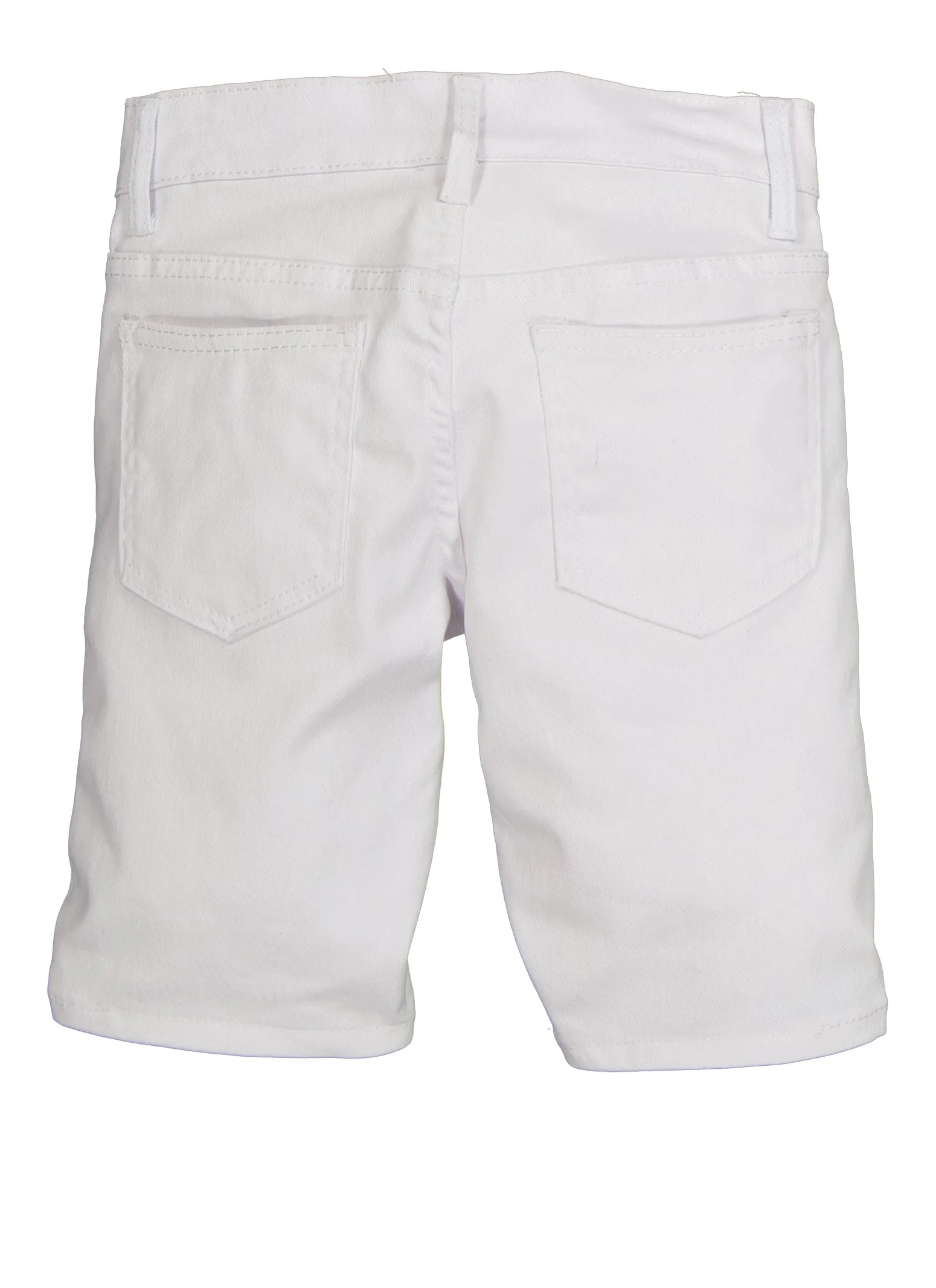 Boys Denim Patch and Repair Front Bermuda Shorts