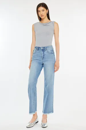 Bri Essentials High Rise Slim Wide Leg Jeans