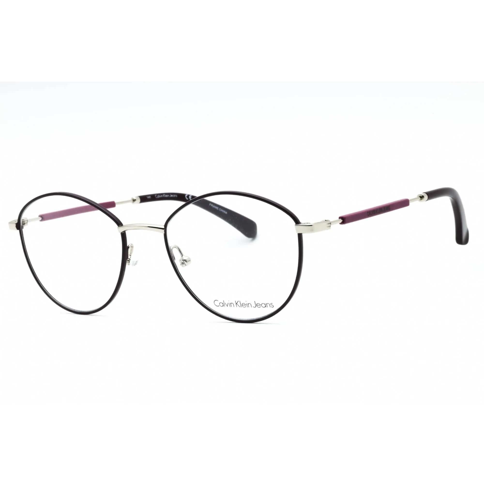 Calvin Klein Jeans Women's Eyeglasses - Plum Full Rim Cat Eye Frame | CKJ19107 502
