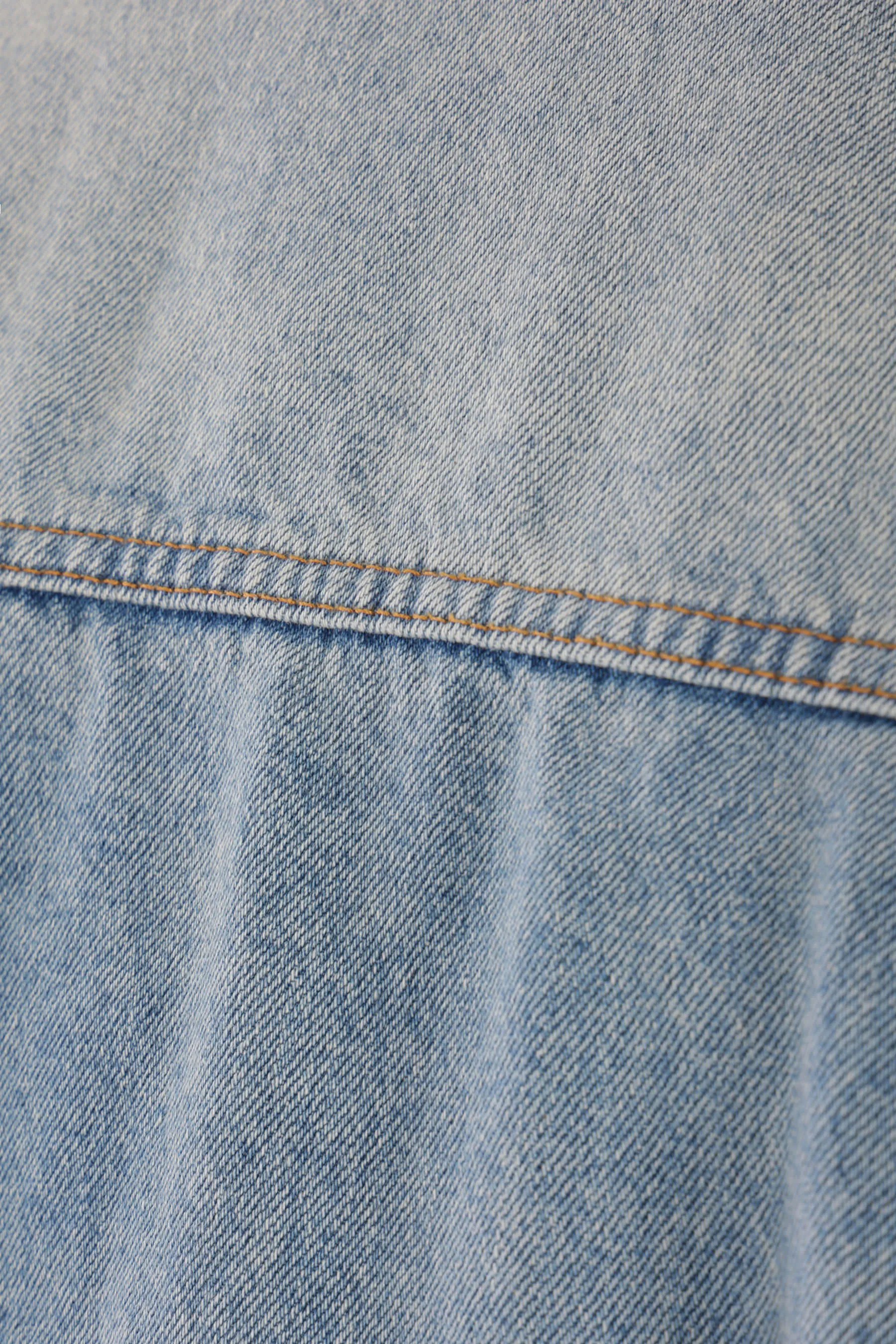 canvas and denim vest