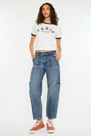 Charly Low Slung Barrel Jeans