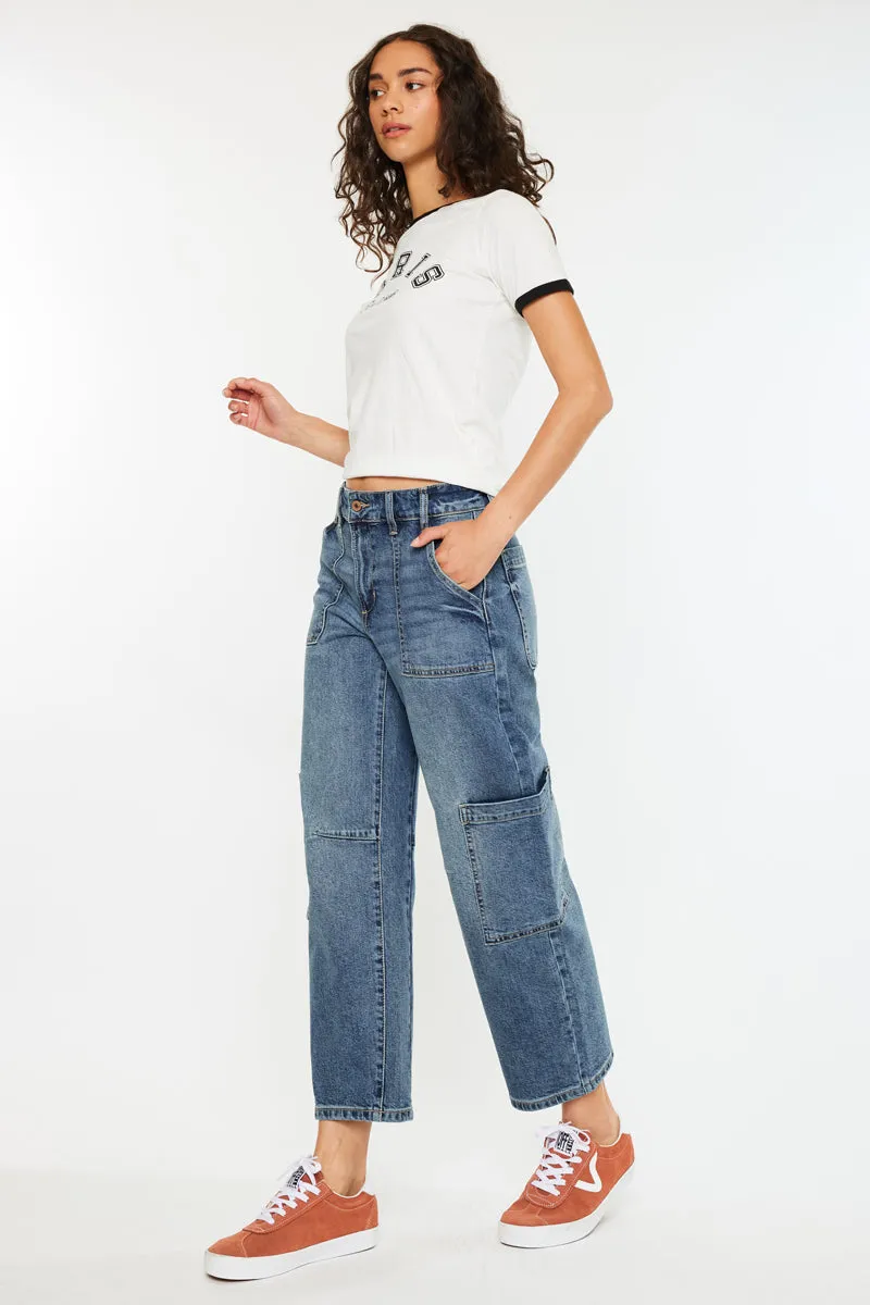 Charly Low Slung Barrel Jeans