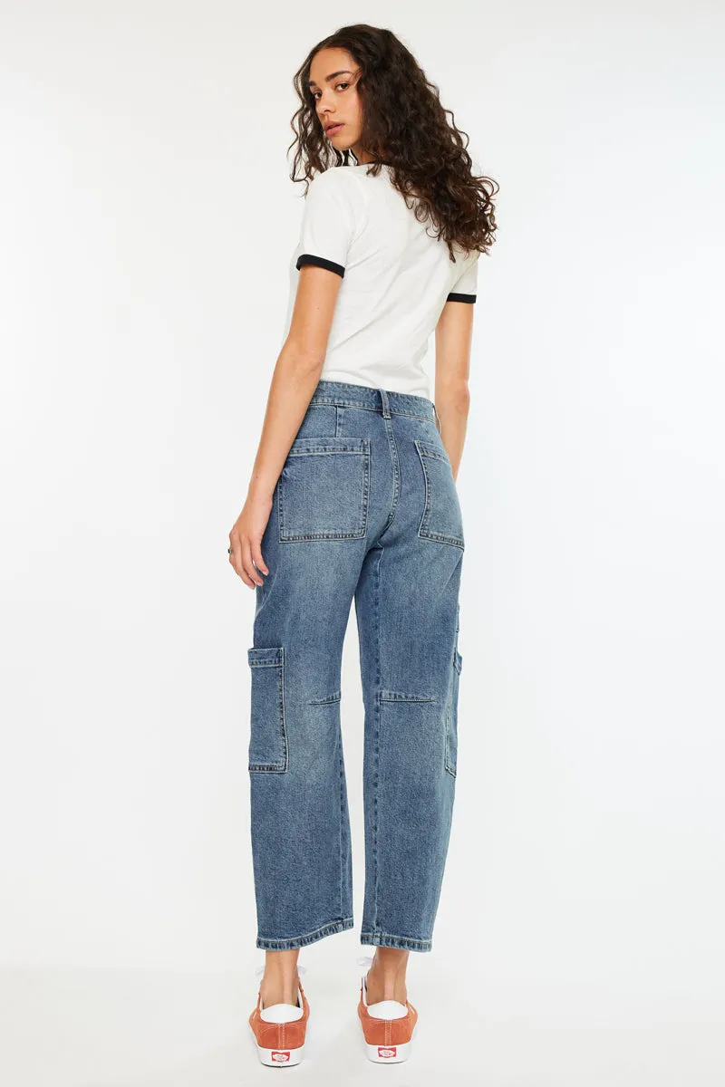 Charly Low Slung Barrel Jeans