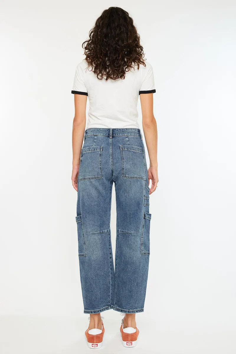 Charly Low Slung Barrel Jeans