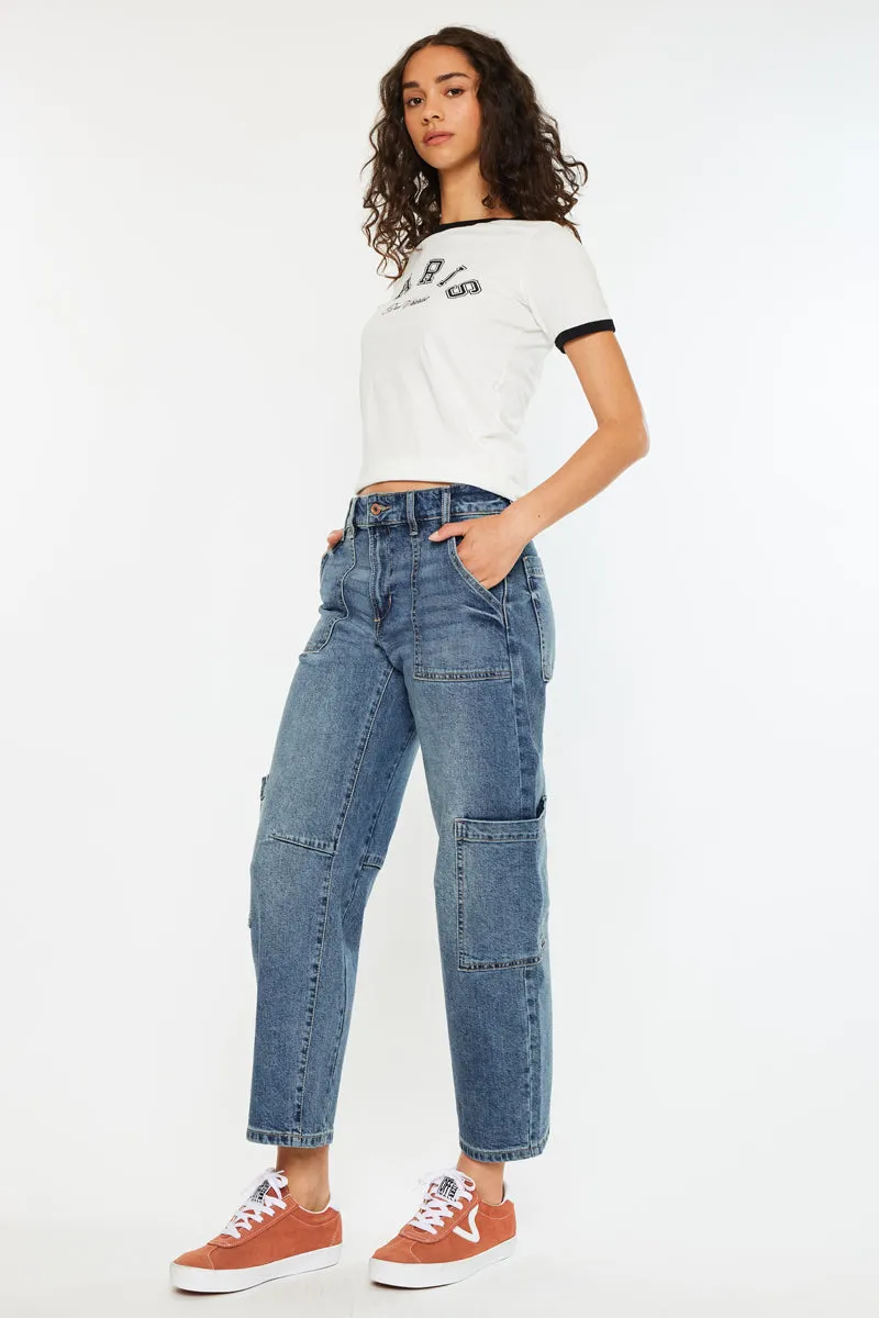 Charly Low Slung Barrel Jeans