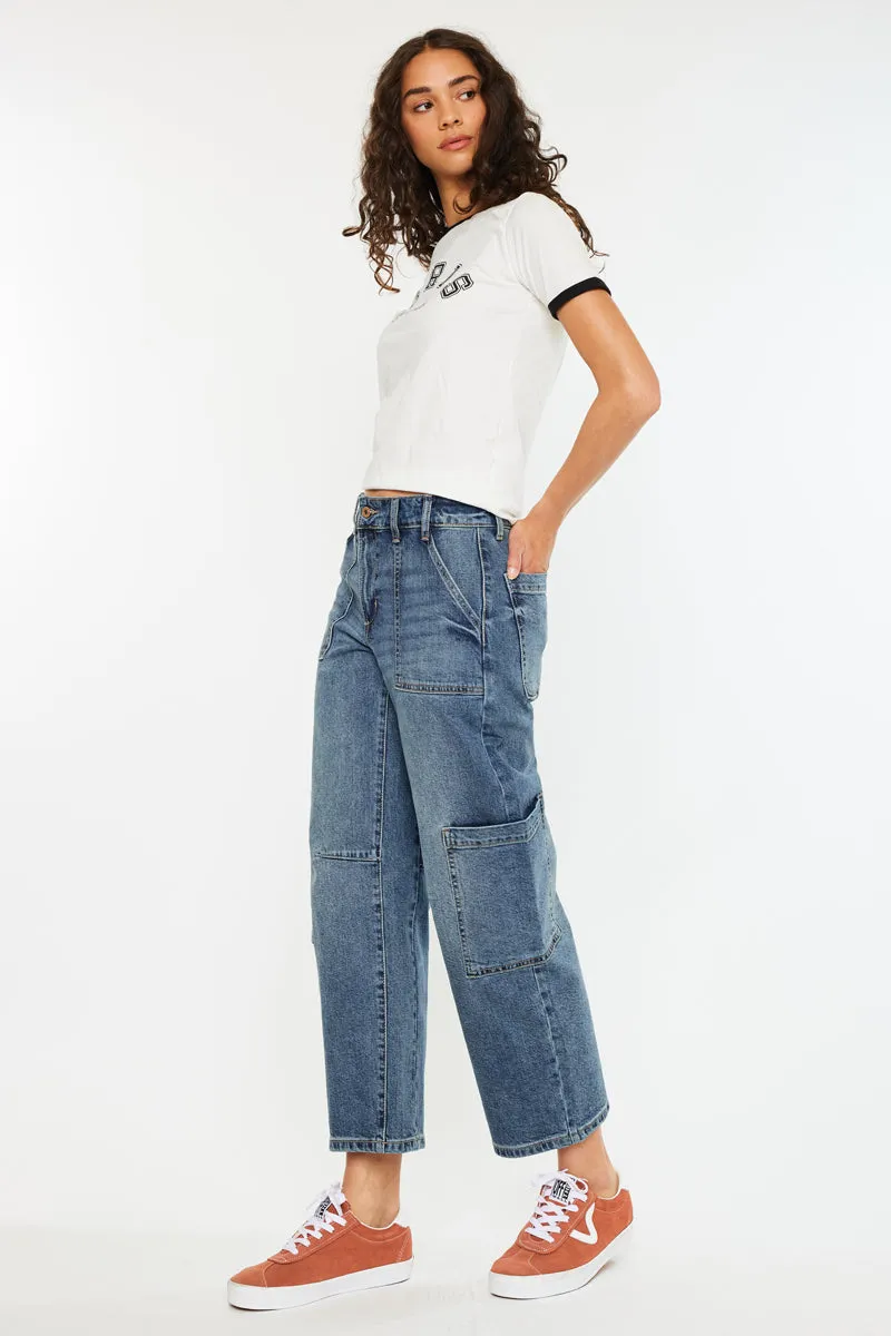 Charly Low Slung Barrel Jeans