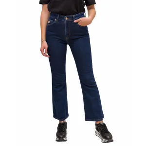 Chiara Ferragni Logo Plaque Cropped Jeans