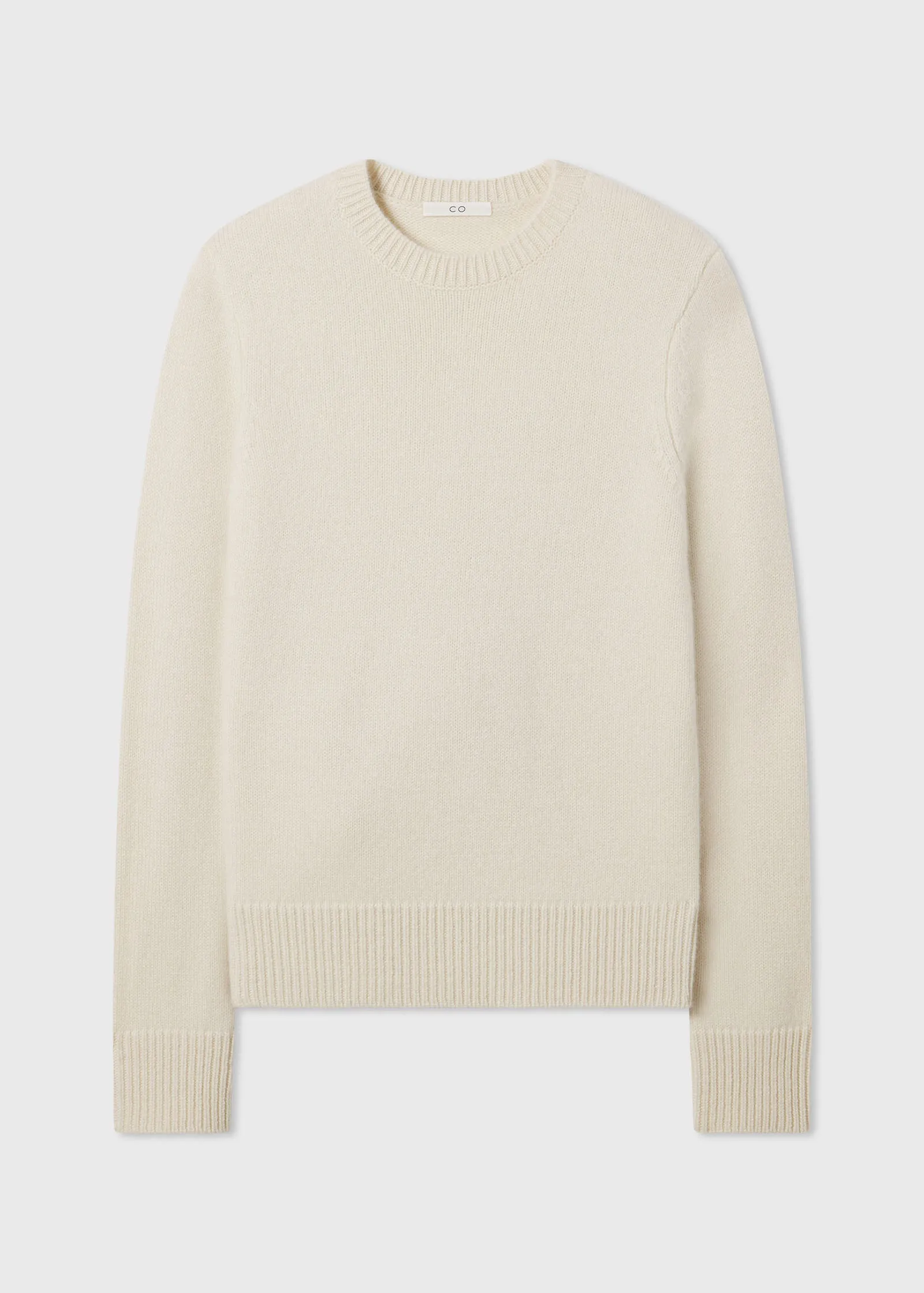 Classic Crew Sweater  in Cashmere - Ivory