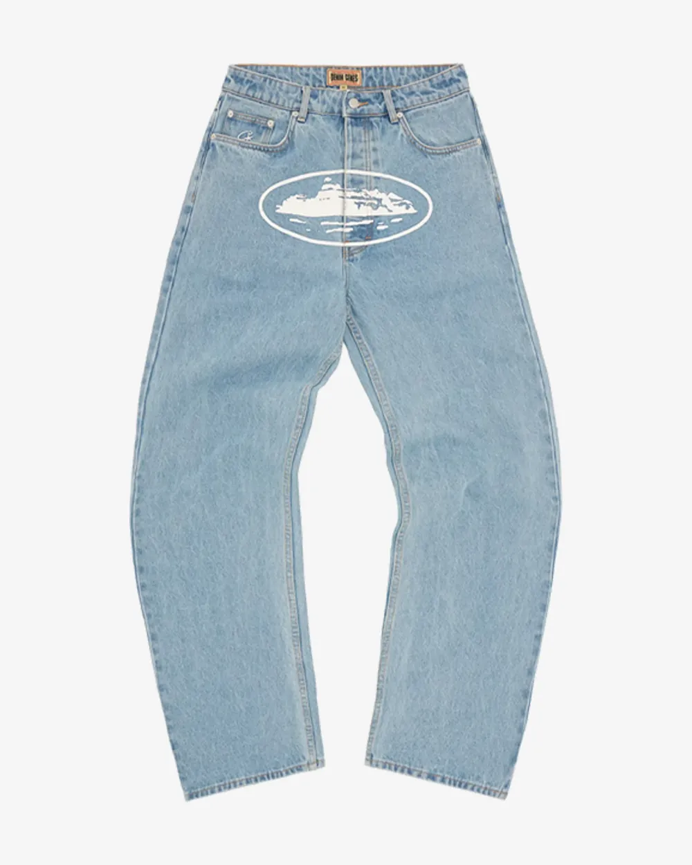 CORTEIZ ALCATRAZ BAGGY JEANS WASHED BLUE