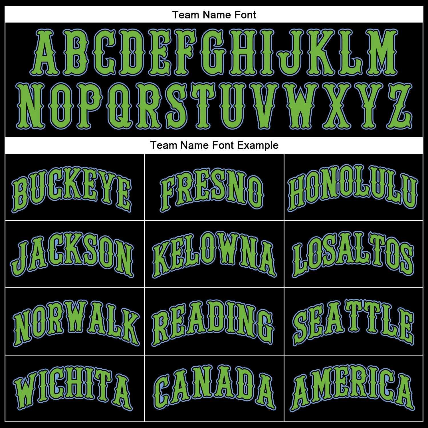 Custom Black Light Blue Pinstripe Neon Green Authentic Baseball Jersey