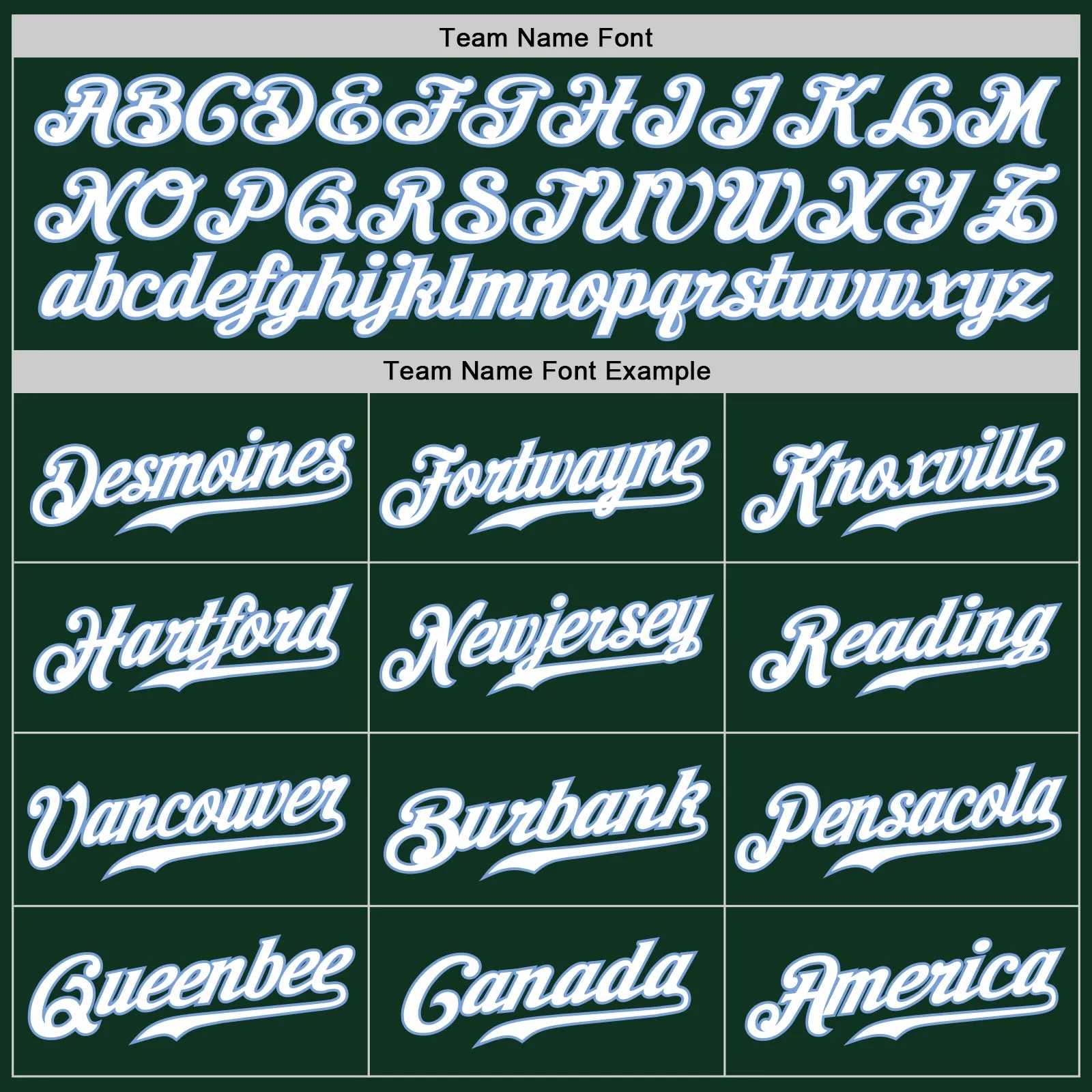 Custom Green White-Light Blue Authentic Baseball Jersey