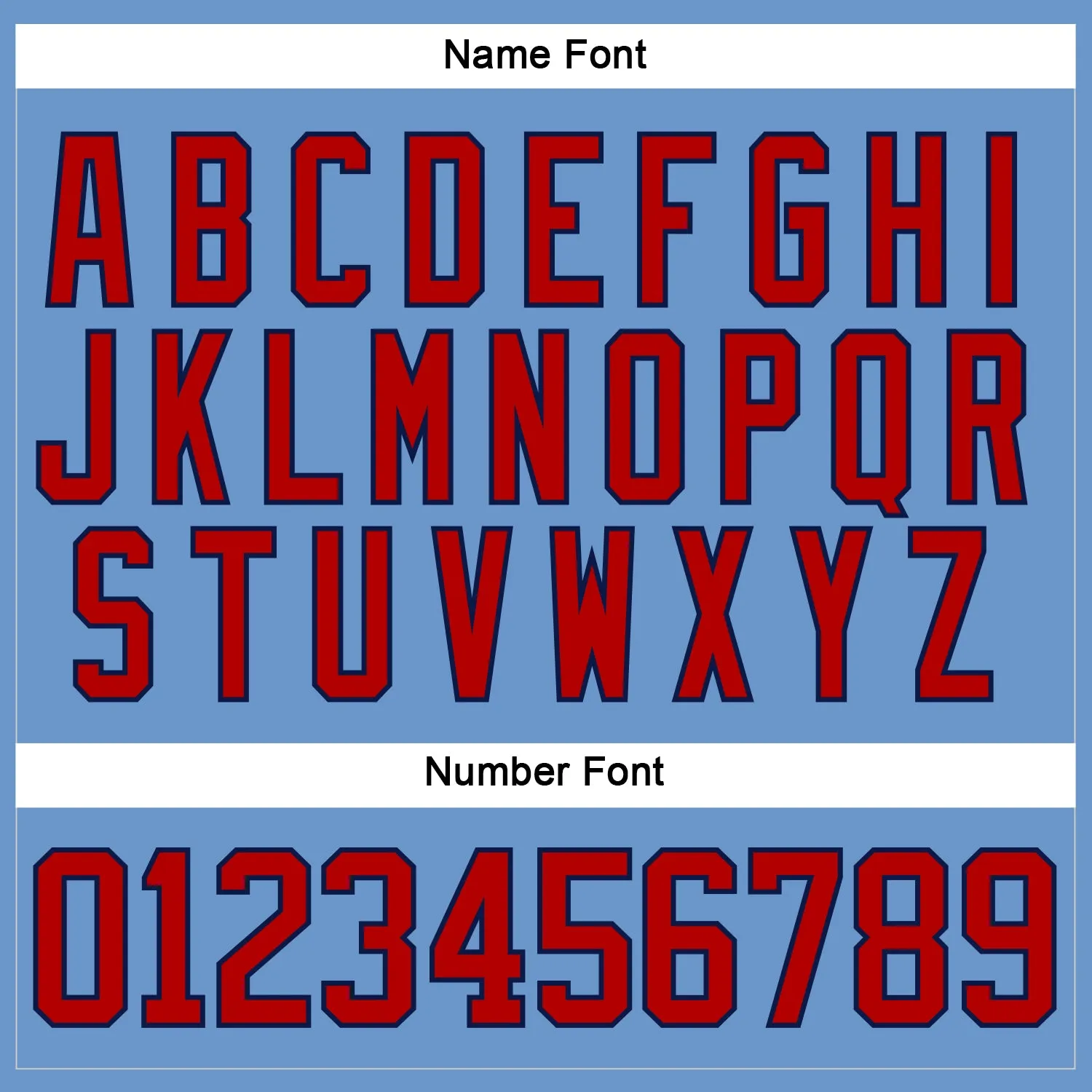 Custom Light Blue Red-Navy Hockey Jersey