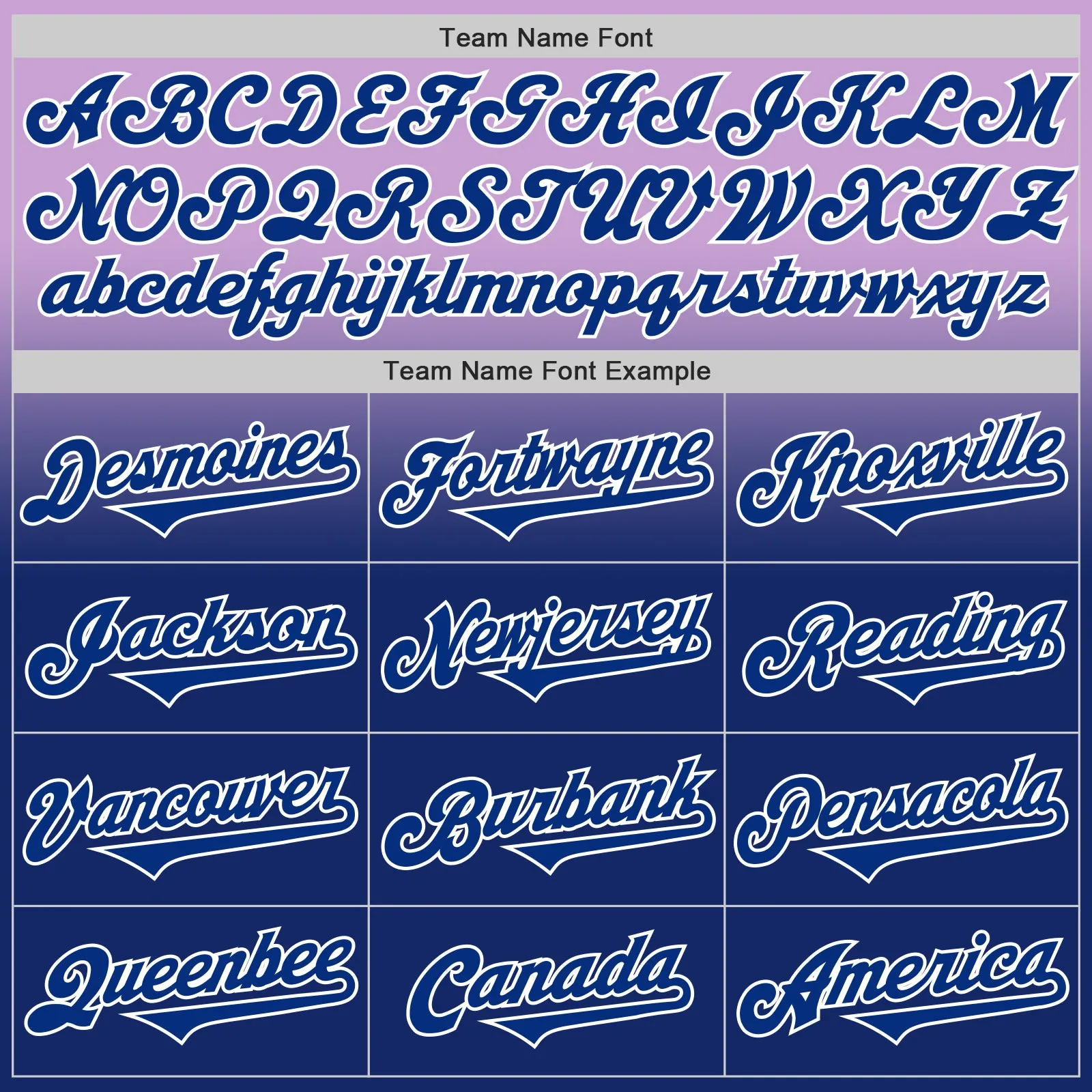 Custom Light Purple Royal-White Authentic Fade Fashion Baseball Jersey