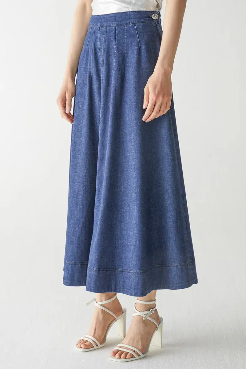 Denim Circle Skirt