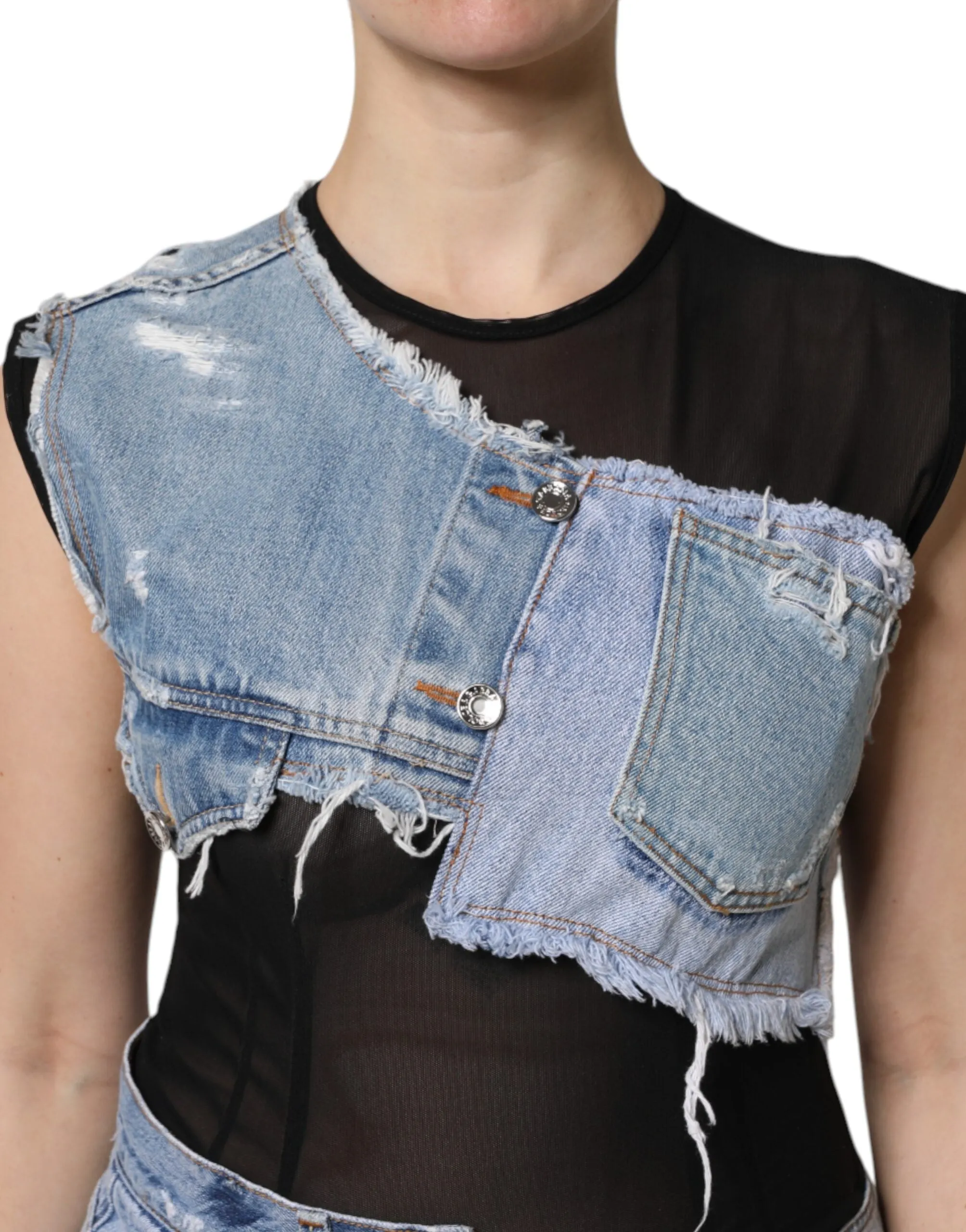 Dolce & Gabbana blue Sleeveless blue Mini Women's Dress