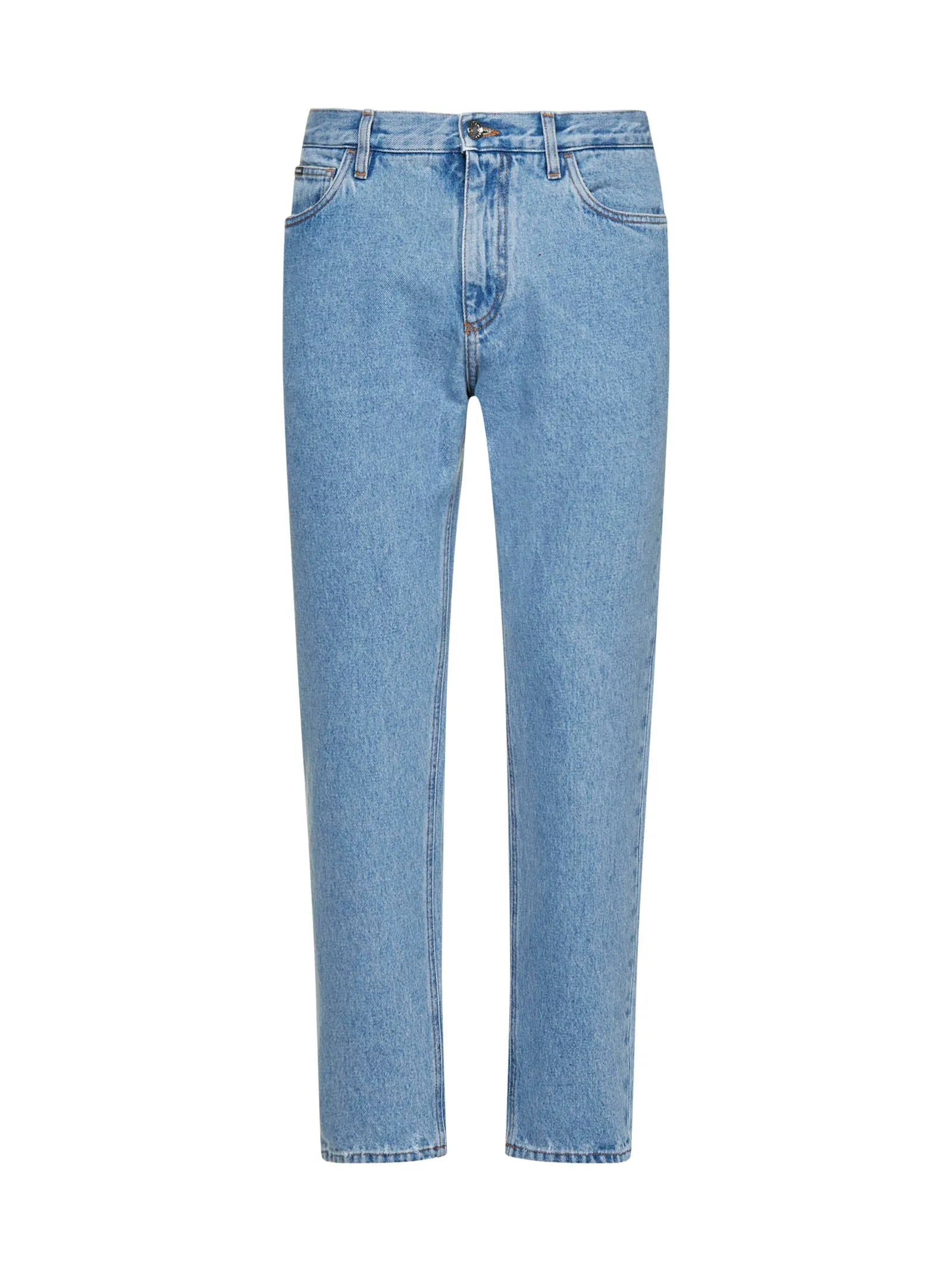 Dolce & Gabbana Logo Patch Cropped Jeans