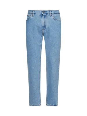Dolce & Gabbana Logo Patch Cropped Jeans