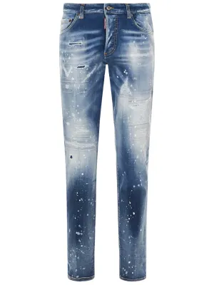 Dsquared2 Rip Detailed Cropped Jeans
