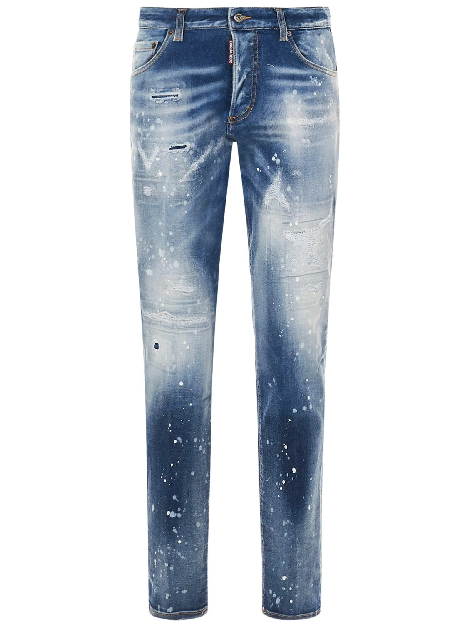 Dsquared2 Rip Detailed Cropped Jeans