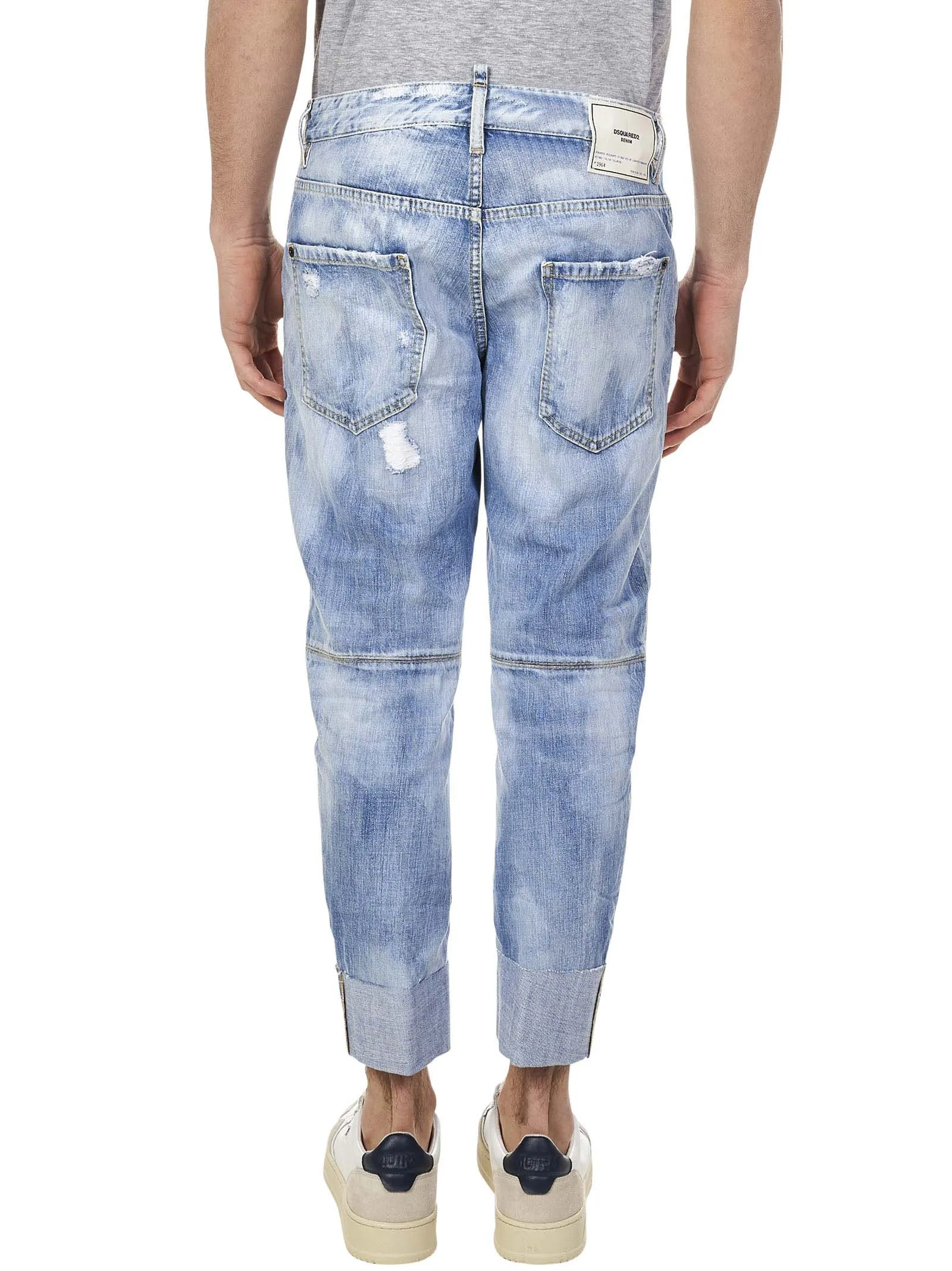 Dsquared2 Washed-Effect Cropped Jeans