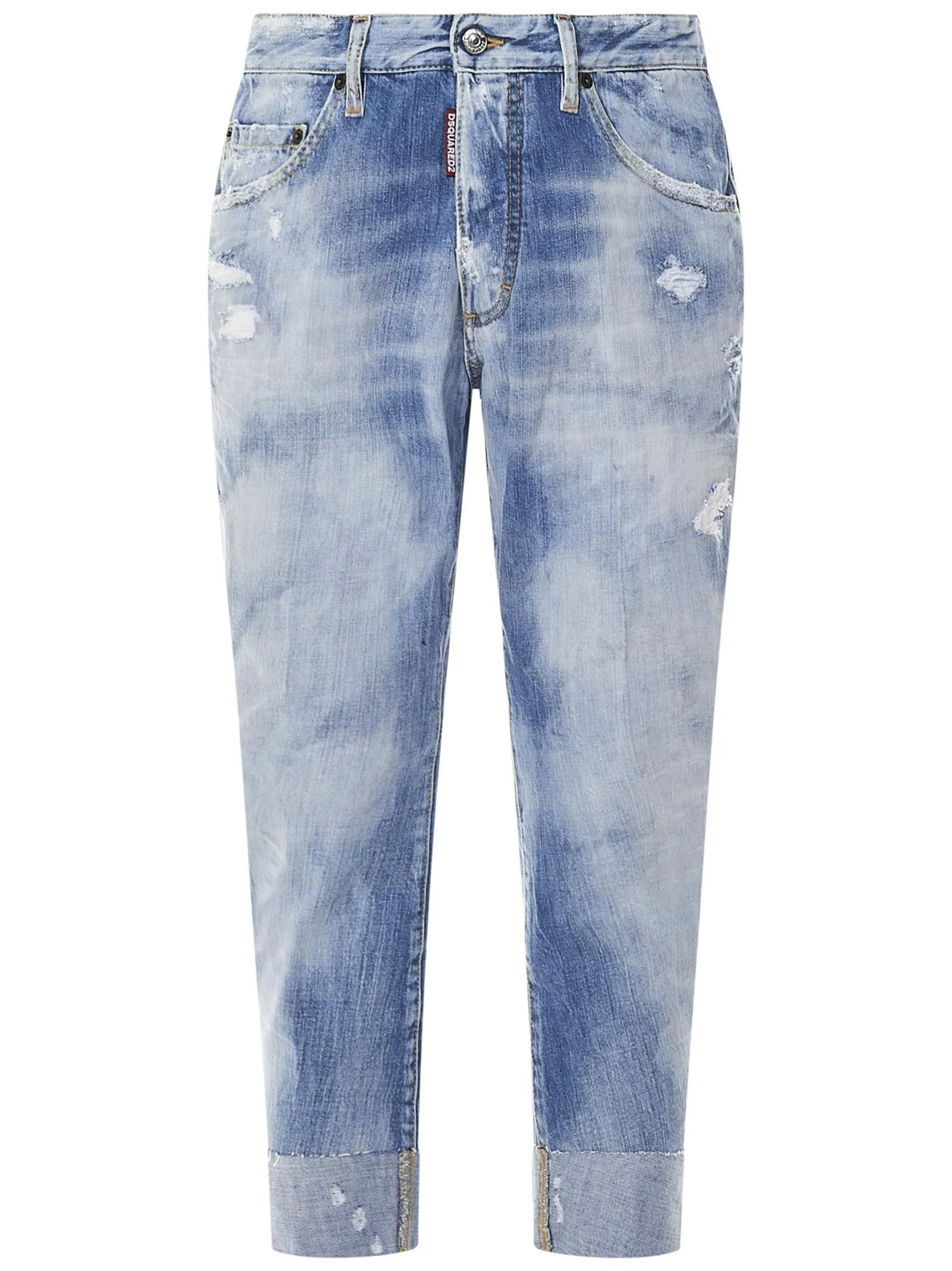 Dsquared2 Washed-Effect Cropped Jeans