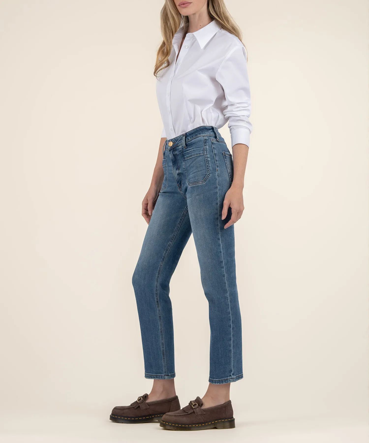 Elizabeth High Rise Straight Leg, Petite
