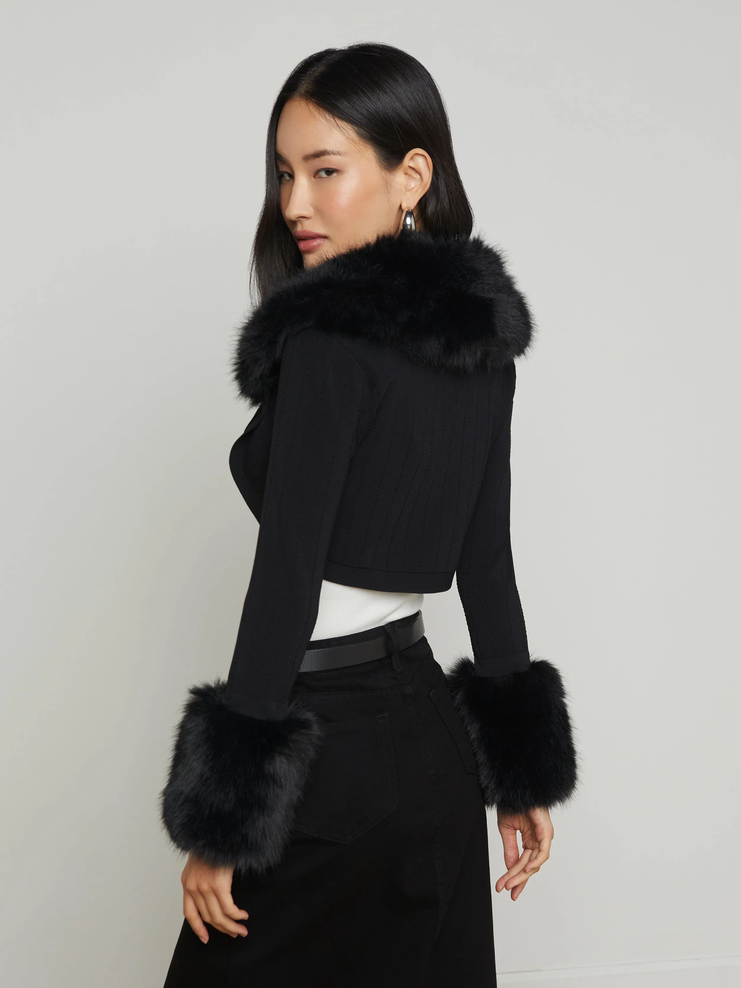 Haru Faux Fur Shrug