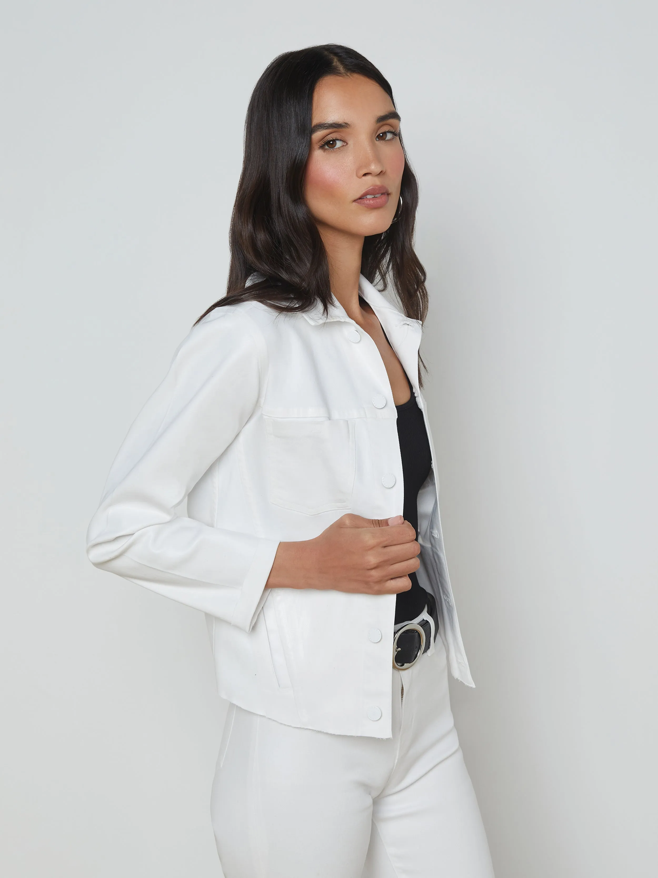Janelle Coated Denim Jacket