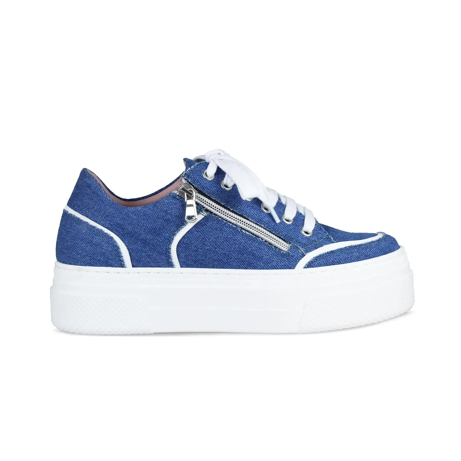 Jazz: Denim & White Leather
