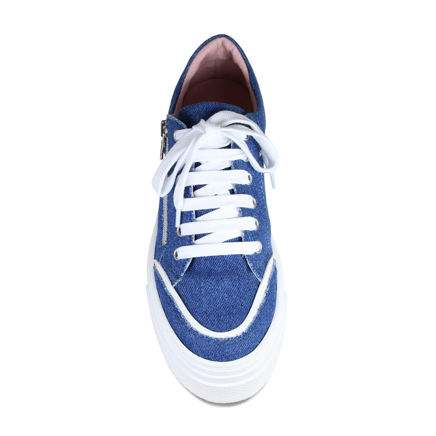 Jazz: Denim & White Leather