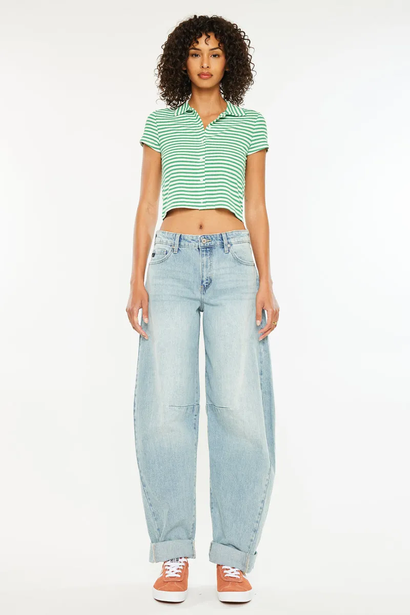 Karin Low Slung Horseshoe Jeans