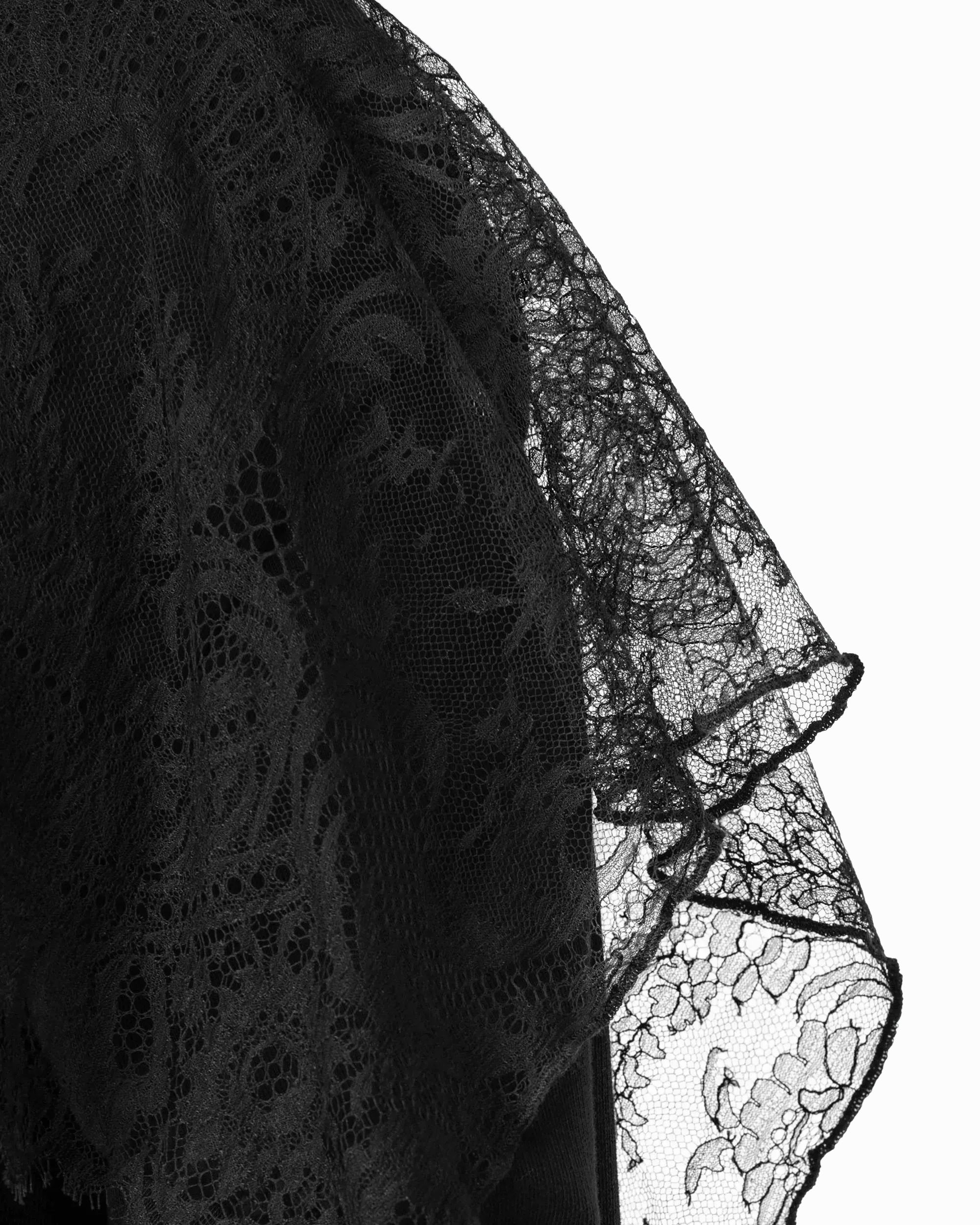 Lace Detail Givenchy Paris Sweatshirt
