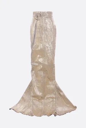 Lido long skirt in megacrust stretch denim