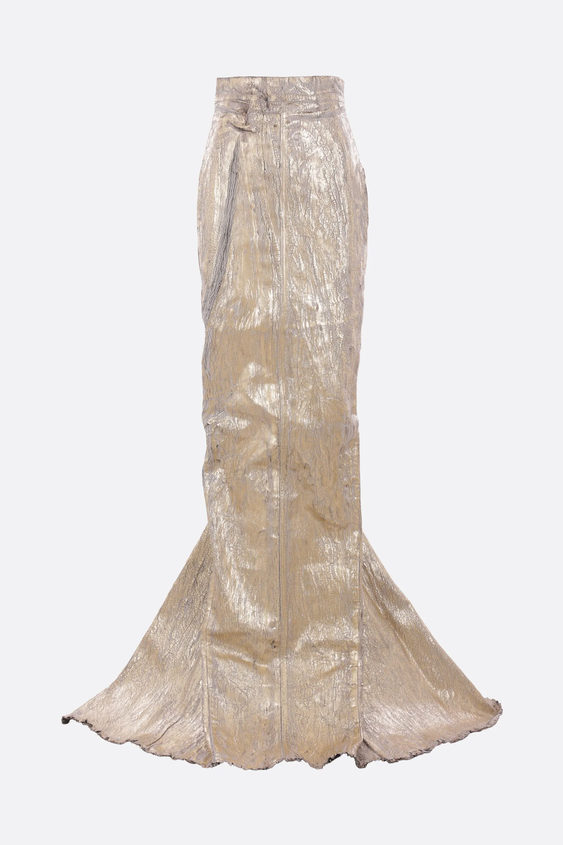 Lido long skirt in megacrust stretch denim
