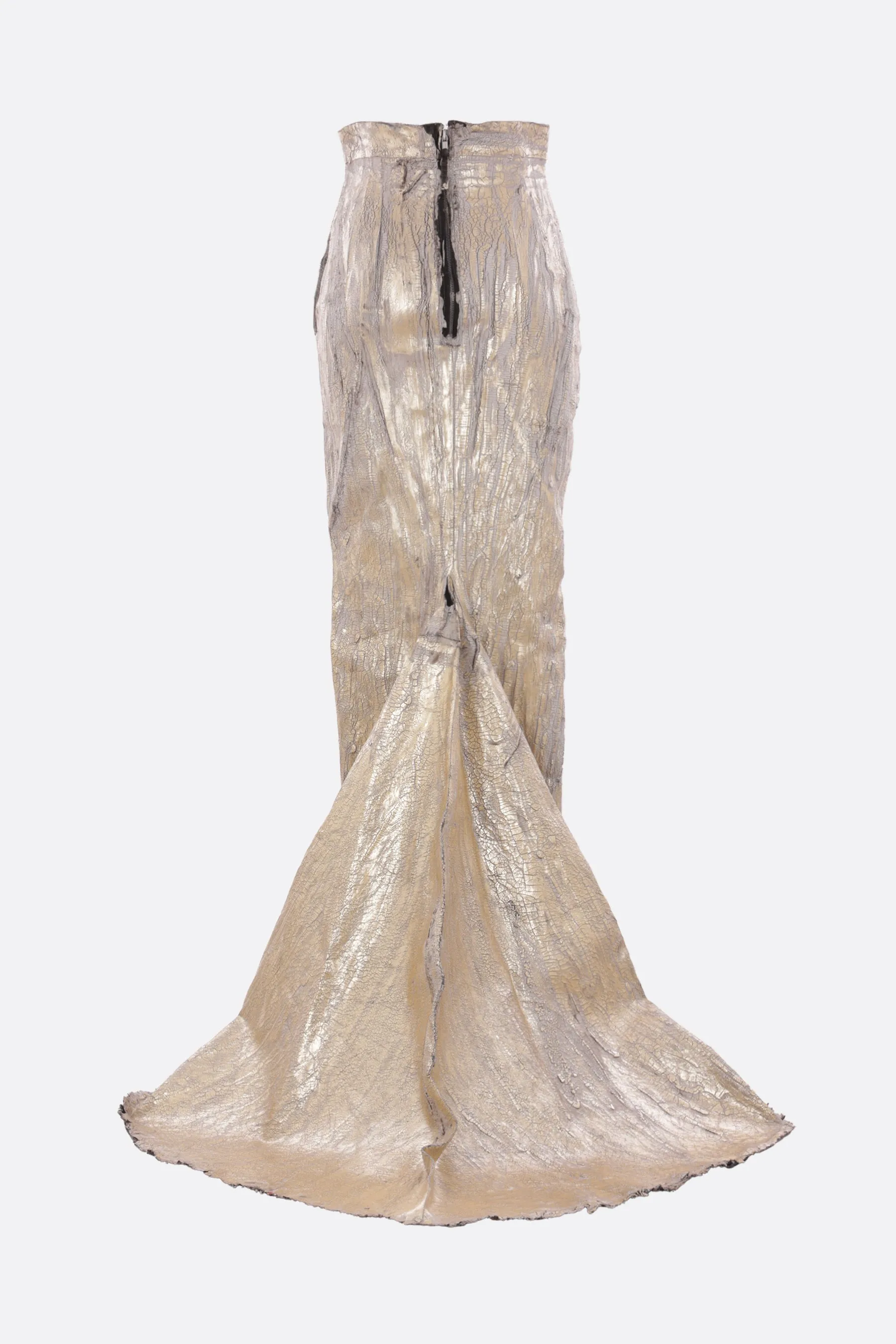 Lido long skirt in megacrust stretch denim